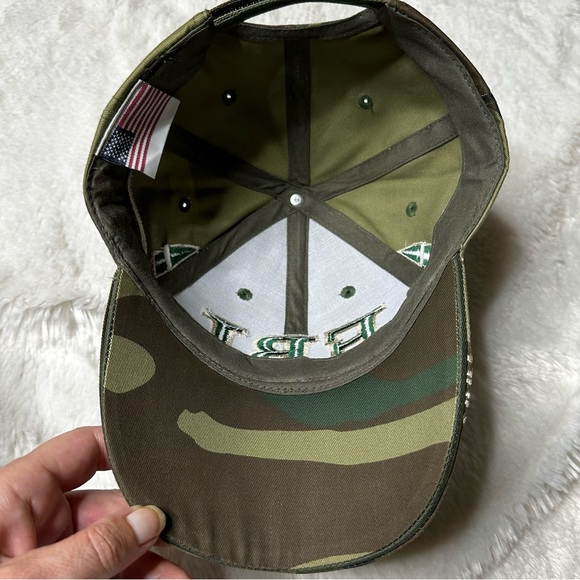 NWOT Camouflage Embroidered FBI Washington, DC Baseball Cap Hat Adult Unisex OS - Picture 8 of 10